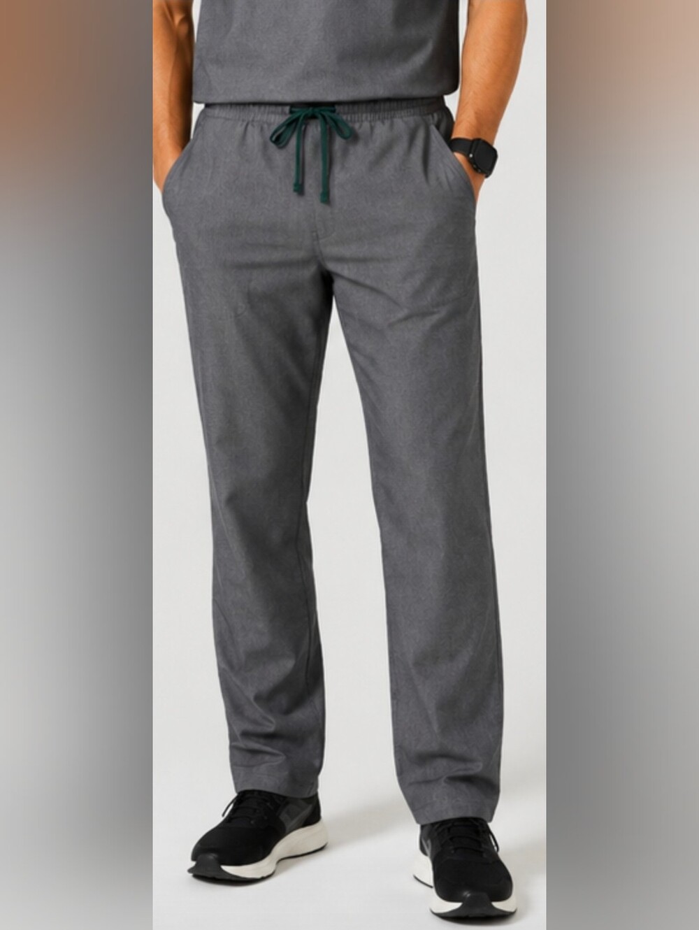 FIGS Pisco Men’s Scrub Pants Medium Tall Graphite Gray Straight Leg
